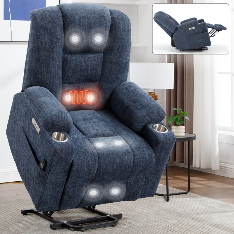 Fauteuil inclinable Darlene, Bleu