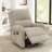 Manual Recliner Massage Recliner Chair Nursery Recliner Chair Swivel Rocker Recliner Sofa with a Side Storage Pocket for Living Room, Bedroom and Nursery, Oatmeal-644519497