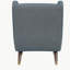 Chaise d'appoint moderne à oreilles rembourrée bleue 1pc-1848386712