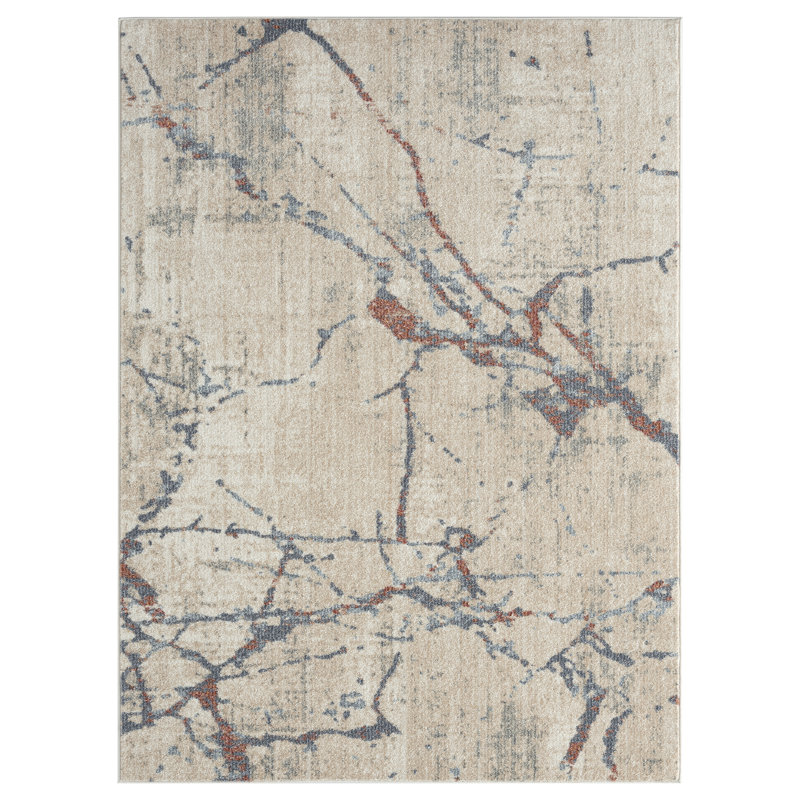 Tapis beige Diwa, Rectangle 6 pi x 9 pi