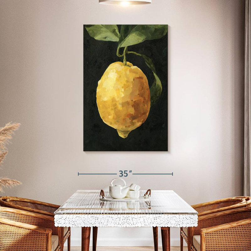Yarlin Dark Lemon I, 48" H x 32" W