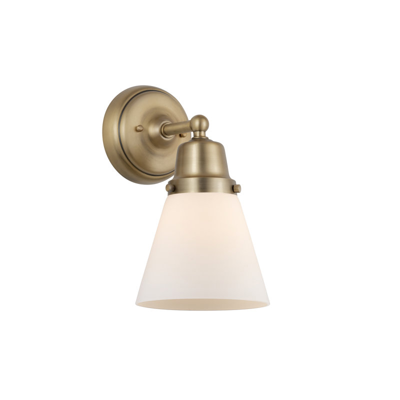 Applique murale 1 lumière 6 po Shauna Cone, Blanc mat