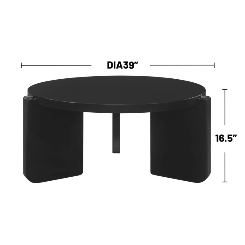 Table basse ronde en bois