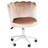Alana Vanity Chair with 360 Degrees Swivel, Desk Seat with Adjustable Height and Wheelbase-1982156748