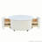 Round Movable Coffee Table with Casters