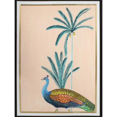 Pichwai Peacock, belle peinture | Papier 300 g / m² | Par Ritu