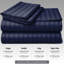 Microfiber Striped Duvet Cover Set-125336766