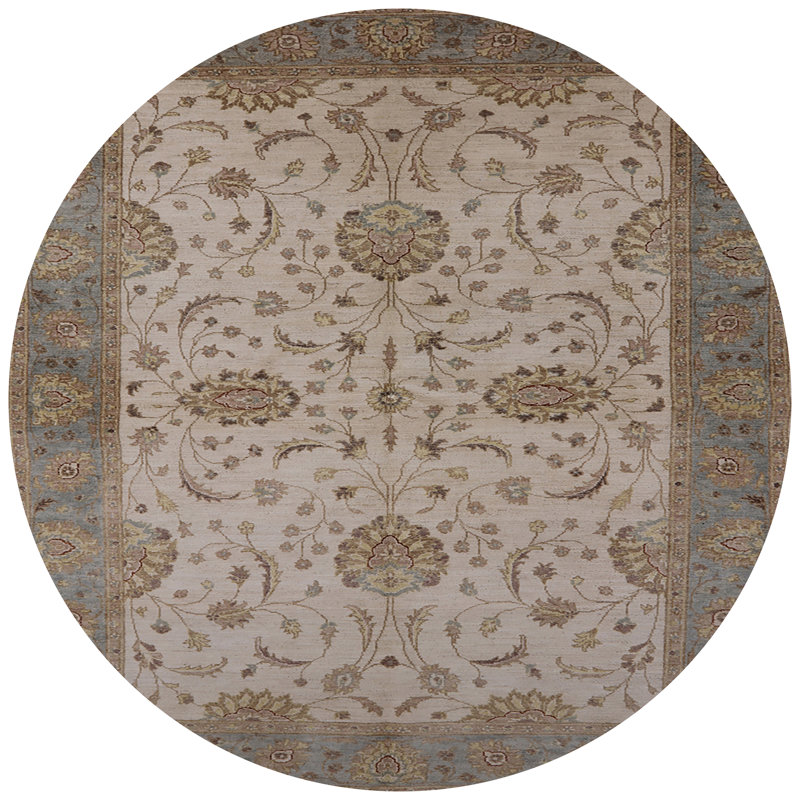 Tapis oriental brun Centeno, Rond 7 pi