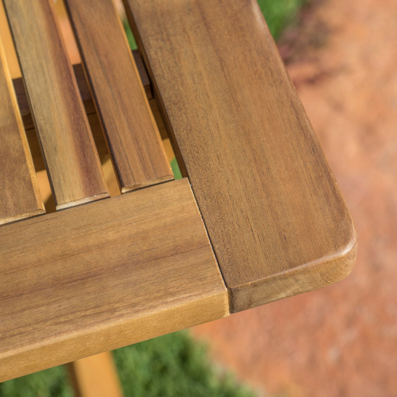 43.5'' Foldable Table For Patio Garden, Brown