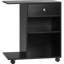 Bureau à chariot roulant pour imprimante avec tablette réglable et options de rangement abondantes pour les câbles de bureau