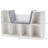 6-Cubby Bookcase with Reading Nook & Cushion, Multi-Purpose Kids Storage