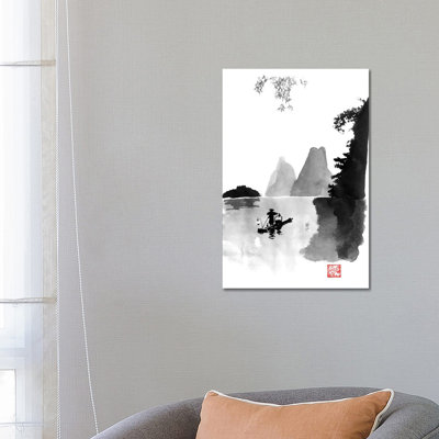 At Night On The River by Péchane - Painting on Canvas