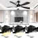 52 Inch Modern Ceiling Fan With 3 Colour Dimmable Led Light 5 Abs Blades Remote Control Reversible Dc Motor