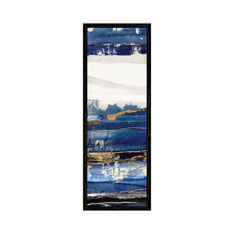 Ultramarine I by Isabelle Z - Panoramic Print on Canvas, 121.92 cm H x 40.64 cm W, Black Framed