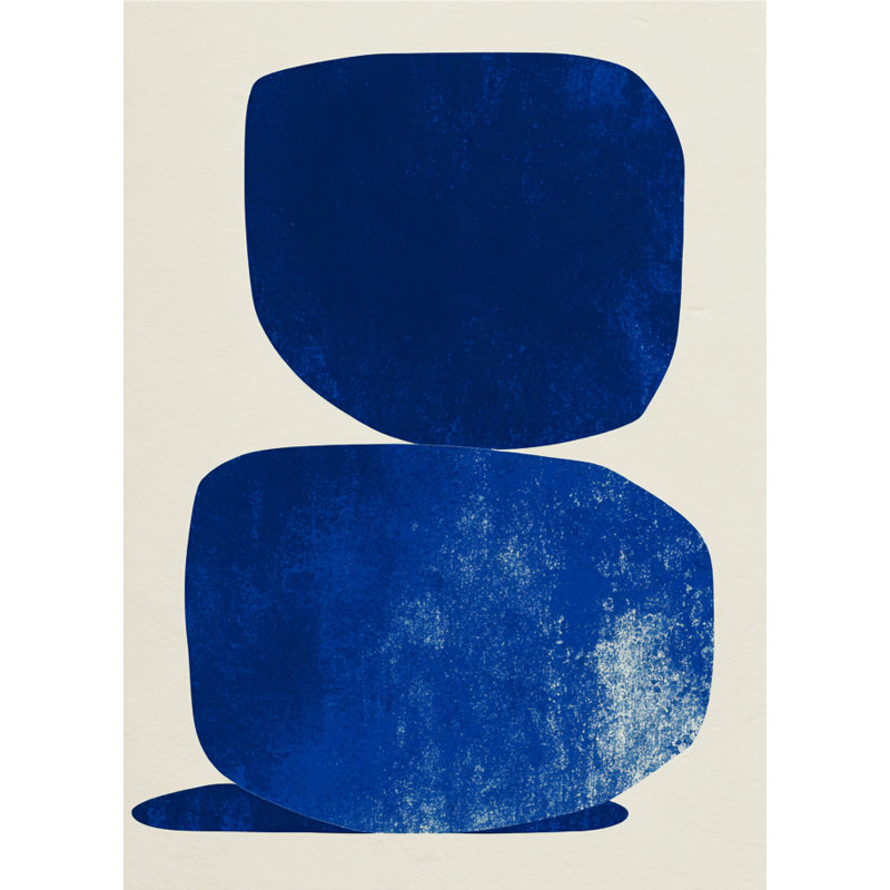 «Dual Blue Forms», art mural sur toile tendue