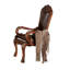Set Of 2 Brown And Cherry Oak Armchairs With Nailhead Trim | Gift Idea