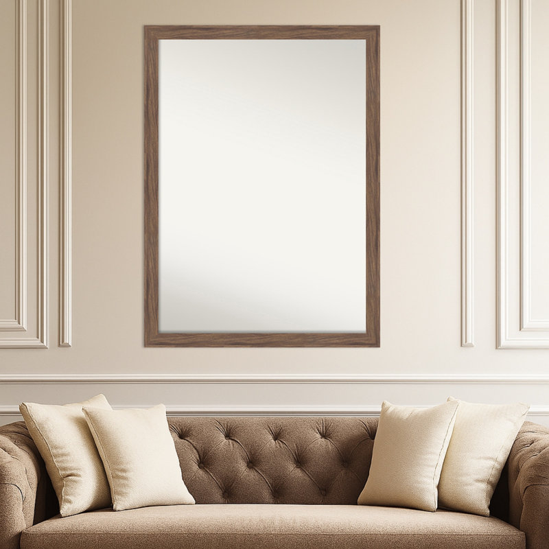 Miroir mural étroit non encadré à cadre pia, 30 po x 41 po