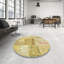 Tapis de zone vert/citron contemporain-749695306