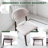 Set Of 4 Dining Chair, Upholstered Dining Chairs With Curved Back And Solid Legs