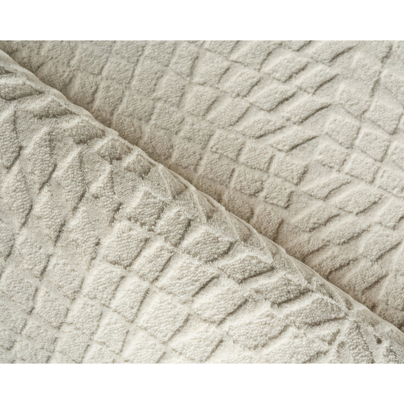 Sandro Hand Tufted Area Rug in Ivory, Rectangle 8' x 10'