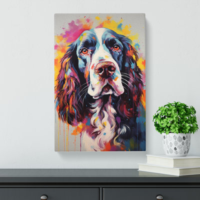 English Springer Spaniel Contemporary No.2 - Wrapped Canvas