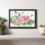 Grappe de lotus rose, reproduction sur toile-102358216