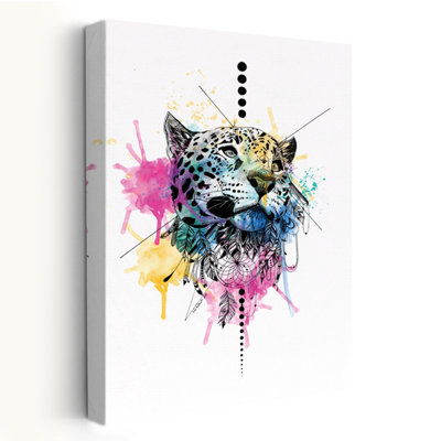 Léopard - animaux, pop urbain, surréalisme, léopards, art