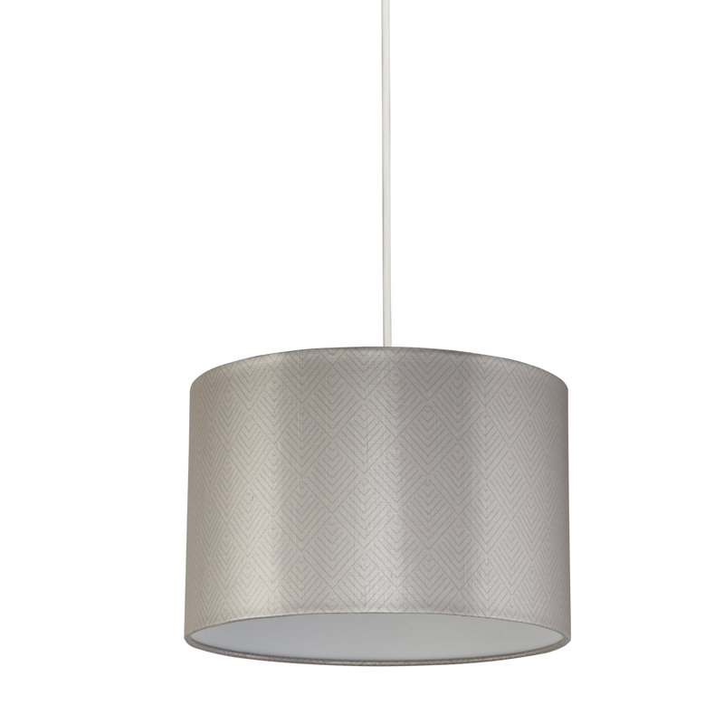 20cm H Mild Steel, Fabric And Plastic Traditional in Blush, Grey And White