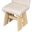 Ensemble de table de salle à manger moderne 7 pièces avec 6 chaises rembourrées, naturel-1373074161-1373074162-1373074165
