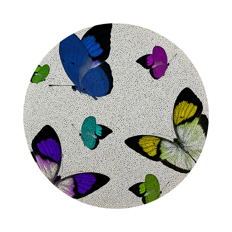Napperon Butterfly, Bleu acide