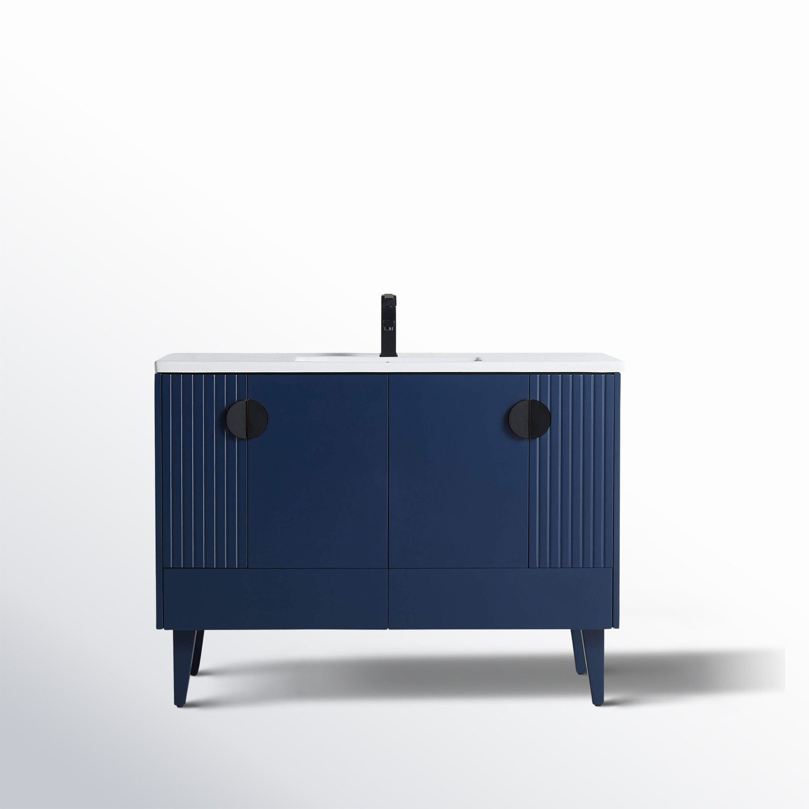 Saimah 48'' Single Bathroom Vanity, Black, Navy Blue
