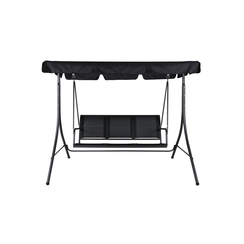 Aaronae 3 Person Porch Swing with Canopy