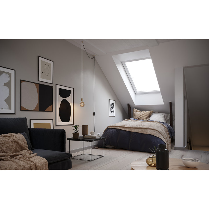 Brass and Glass Incandescent Single Pendant Light