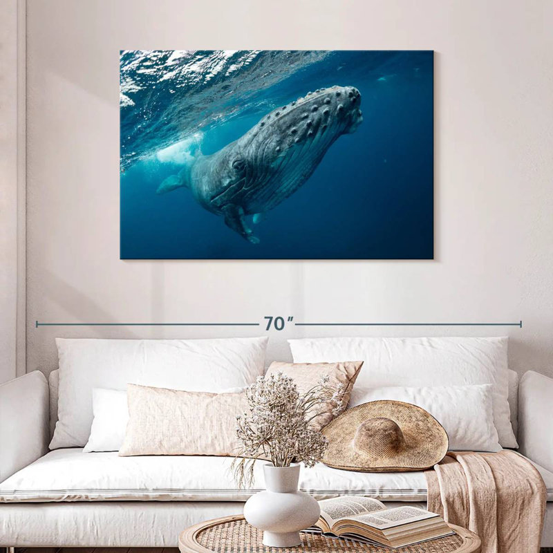 Whale Near Surface, 30" H x 45" W