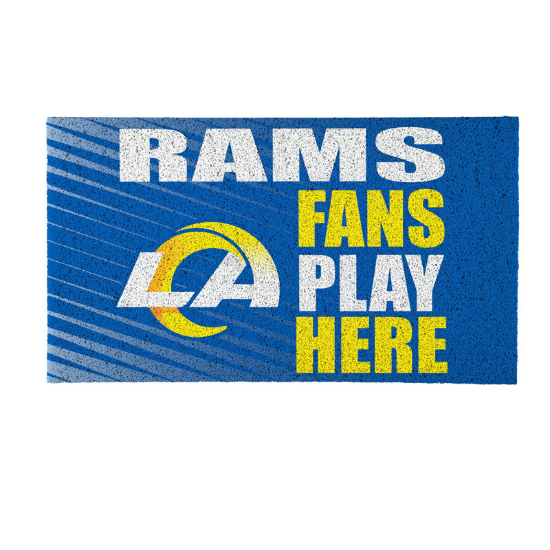 Tapis en PVC Los Angeles Rams Fan, 28 po x 16 po