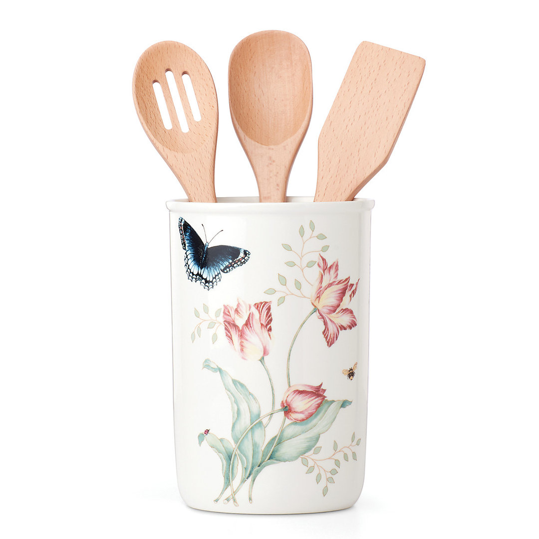 Butterfly Meadow Utensil Storage Set Lenox