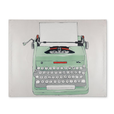 Napperon Neo Mint Retro Polyester - Mint Typewriter Decor