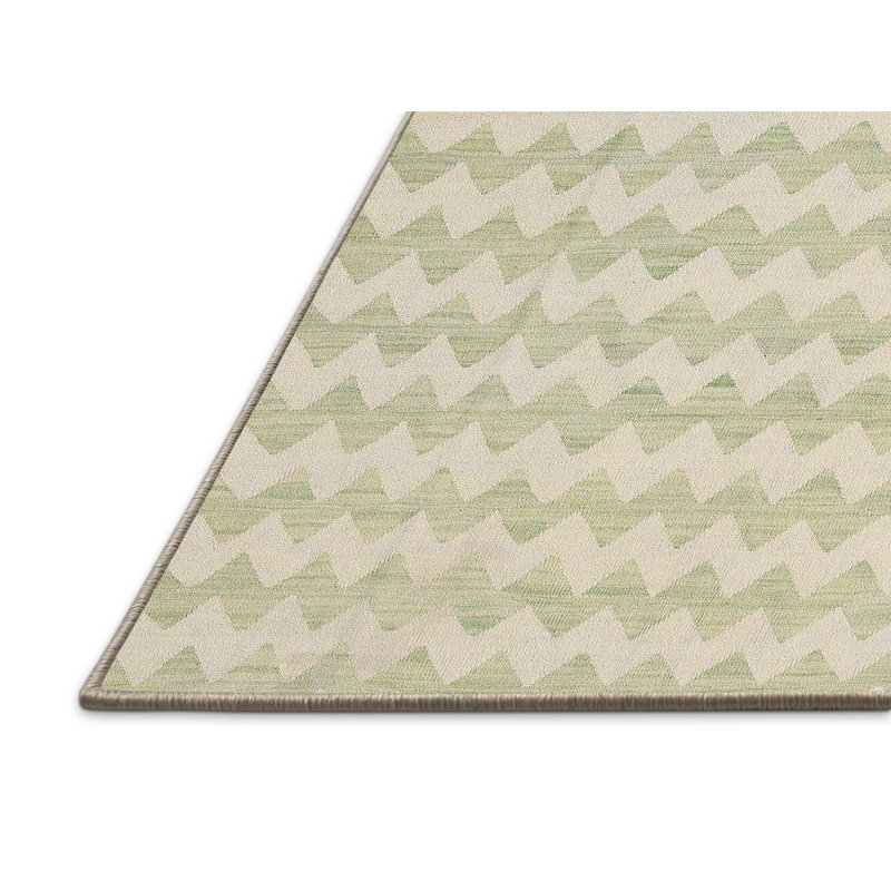 Tapis à chevrons beige / gris, Rectangle 2 pi x 3 pi