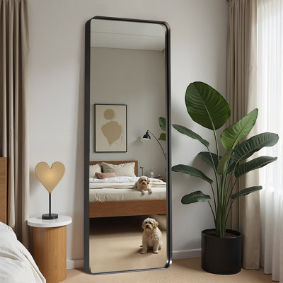 Miroir incliné en métal