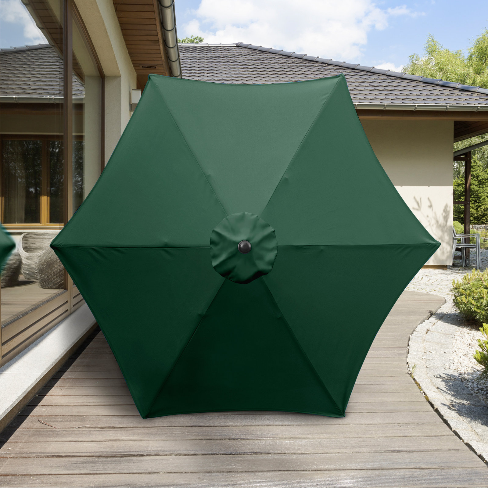 Toscana 9' Umbrella, Hunter Green