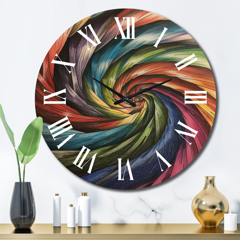Charito - Horloge murale géométrique moderne, Grand