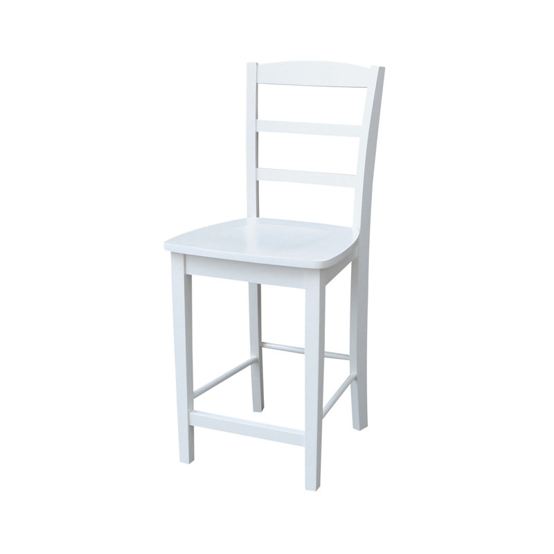 Tabouret de comptoir 24 po Klynn, Blanc
