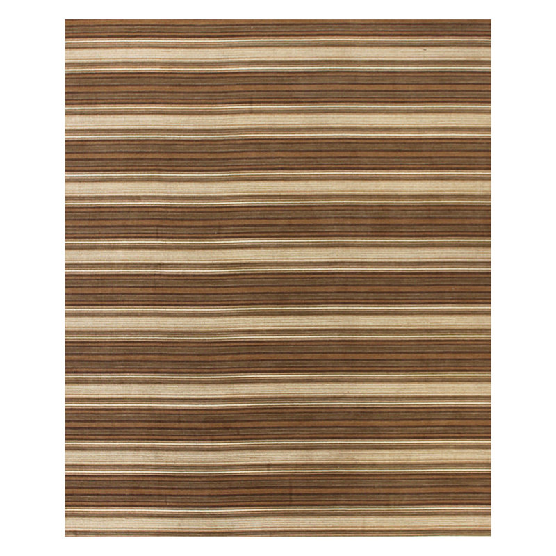 Finchley Striped Area Rug in Brown, Rectangle 5' x 8'