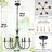 6-Light Dimmable Classic/Traditional Chandelier, Candle-Style Light Fixture For Dining Room & Entryway-770683346