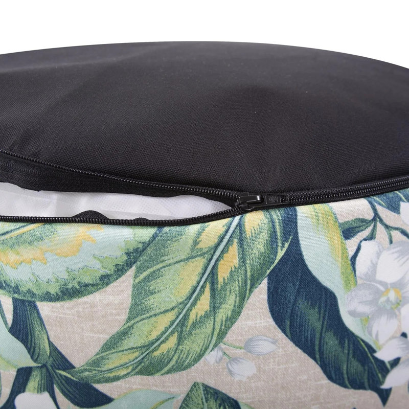Repose-pieds d'extérieur avec coussin Alekza