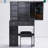 29.2" Left Drawer Desktop Vanity Table With Cushioned Stool, Right Sliding Mirror, Multi Layer High Capacity Storage, Practical Fashionable Dresser, Suitable For Small Space-1940332214