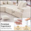 Structure spéciale pour canapé modulaire surdimensionné en U surdimensionné, canapé de plancher Boucle de luxe, canapé compressible convertible, canapé spacieux rempli de mousse pour le salon,