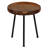Kuzko Solid Teak Wood Small Side Table, 15" Round
