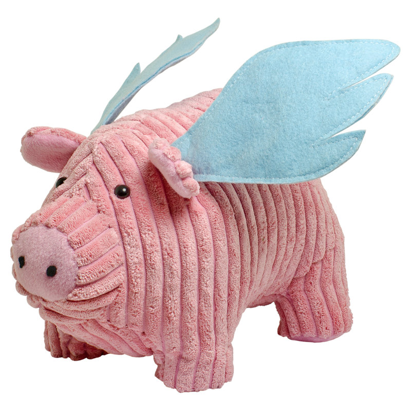 Flying Pig Fabric Door Wedge