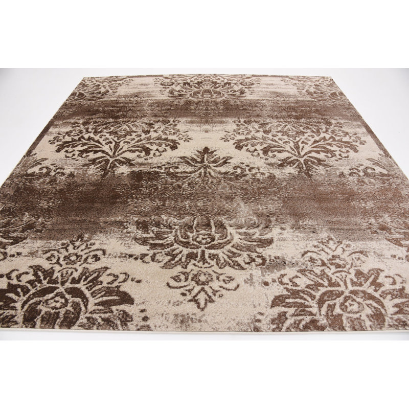 Anyce Floral Indoor Rug, Square 8'